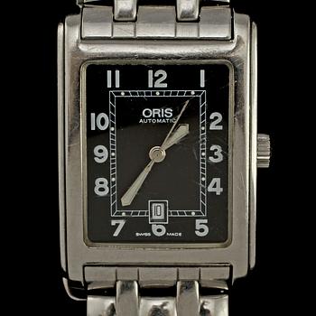 HERRARMBANDSUR, Oris, Culture Rectangular Date. Vikt 103 g.