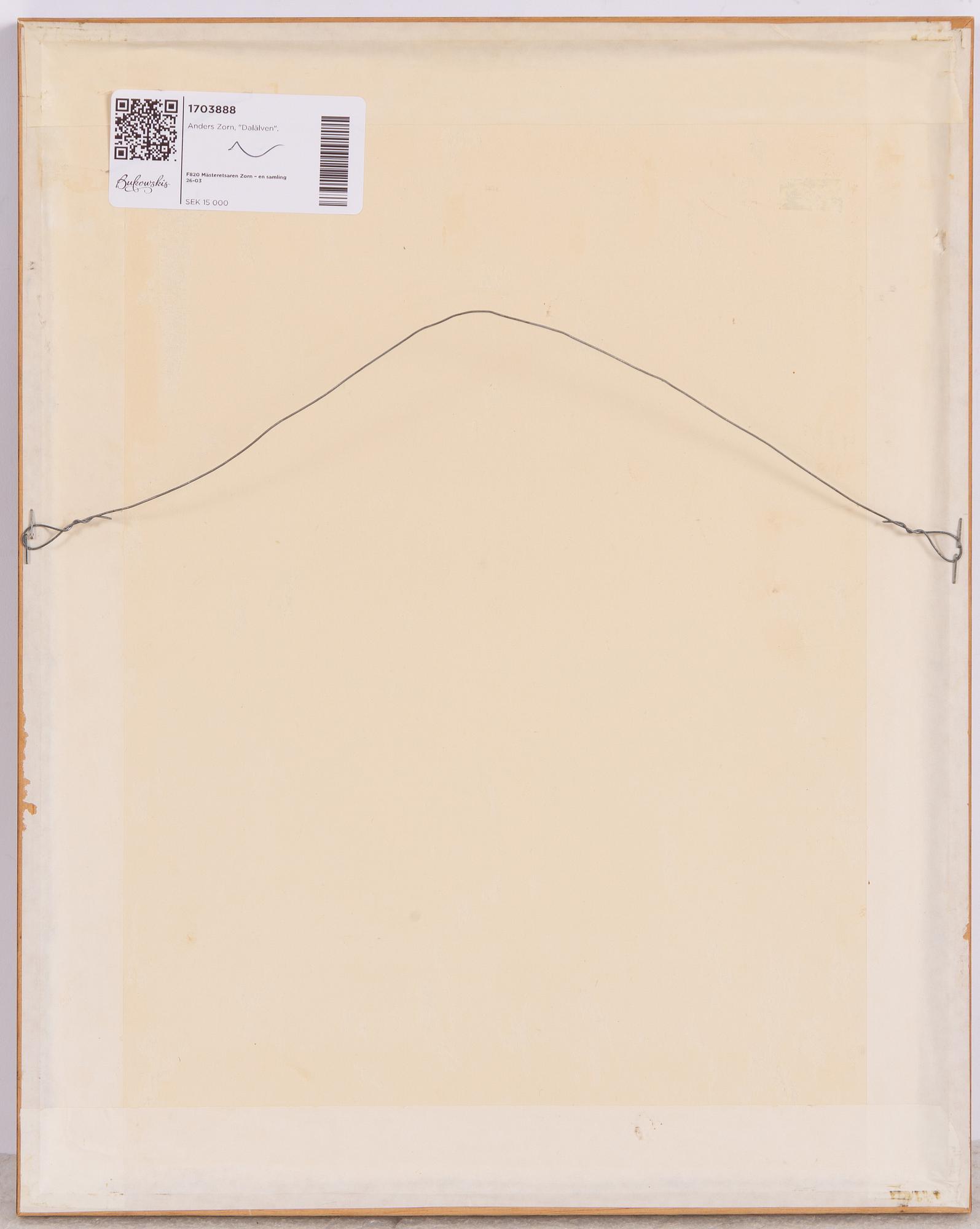 Anders Zorn, "Dalälven".