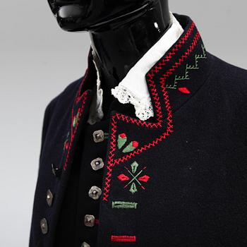 FOLKDRÄKT, sk festdräkt, Herrestads Härad, Skåne, 1920-tal.
