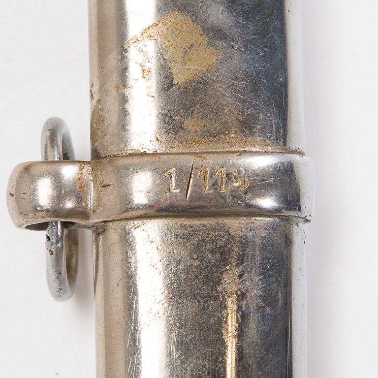 Sabre, Finnish, model 1927 (French model 1822) with scabbard.