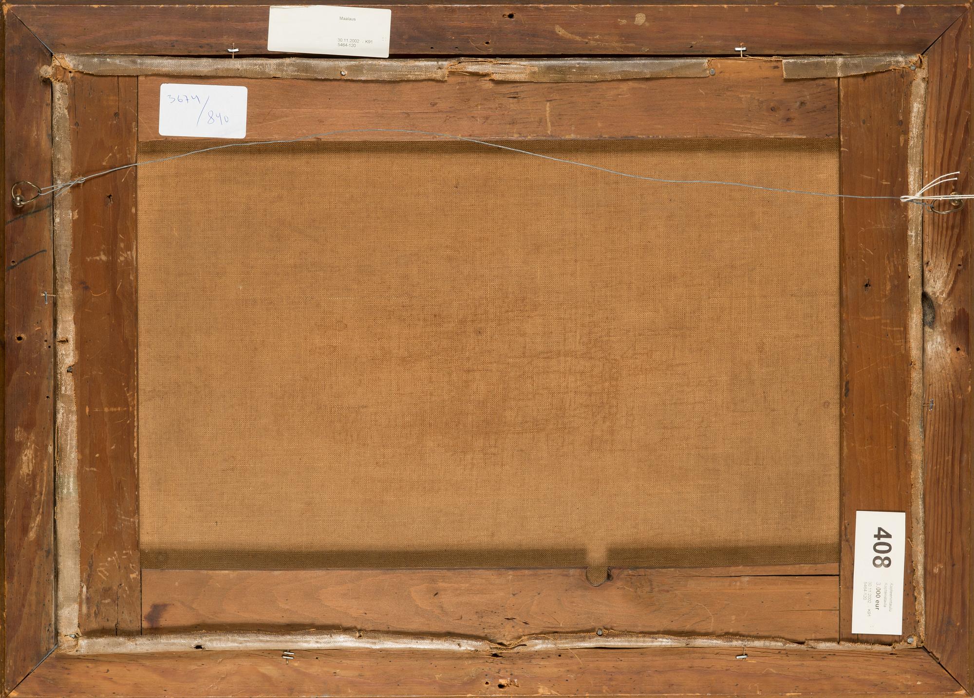 Tuntematon taiteilija, sign. J. S. Bell, "Equator from Jakobstad".