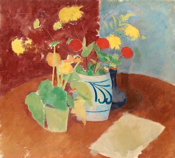 43. Karl Isakson, Still Life with Flowers.