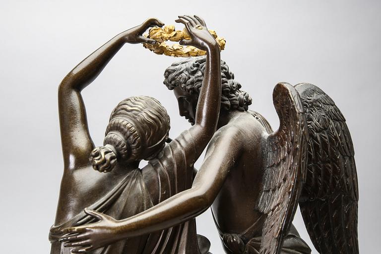 A French empire mantle clock signed Lesage eléve de Breguet.