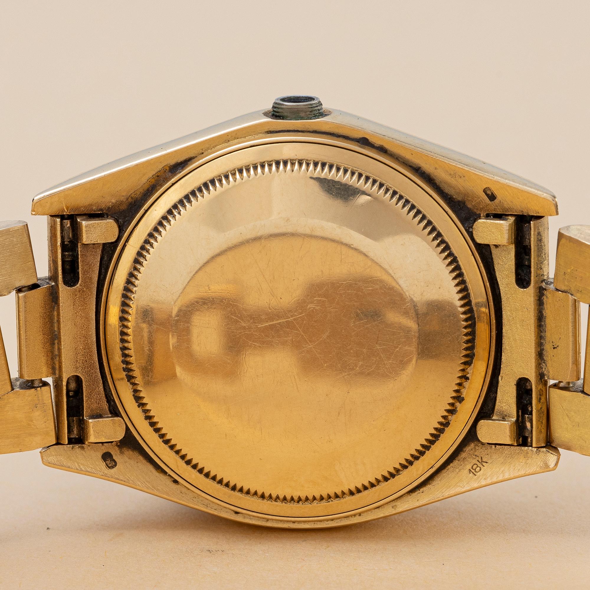 Rolex, Day-Date, "Bark Finish", "Lemon Roman Dial + extra Champagne Dial", ca 1981.