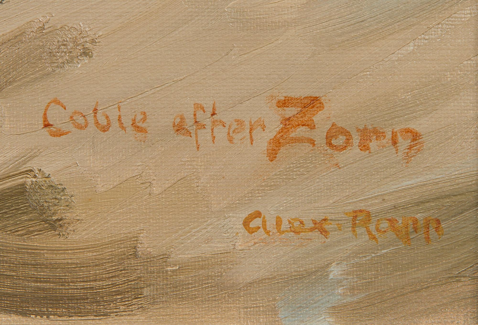 Alex Rapp, copy after Zorn, bathing time.