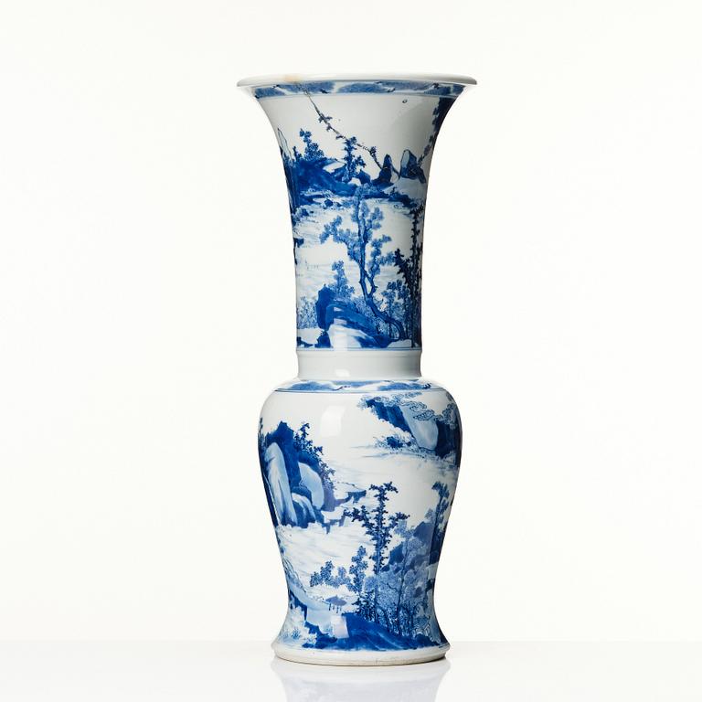 Vas, porslin. Kina, Qingdynastin, Kangxi (1662-1722).