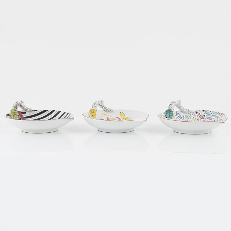 Stig Lindberg, three dishes, Gustavsbergs studio.