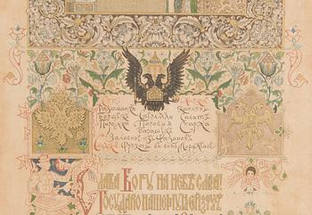 Viktor Mikhailovich Vasnetsov, Kruunajaismenu, Nikolai II ja Alexandra Feodorovna, 14. toukokuuta 1896.