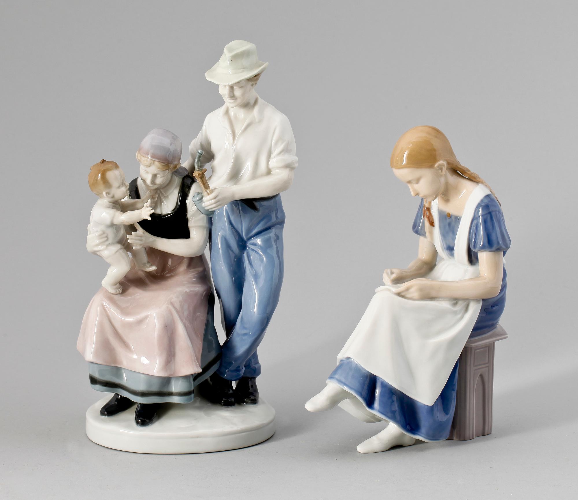 FIGURINER, 2 st, porslin, bl.a. Bing o Gröndahl.