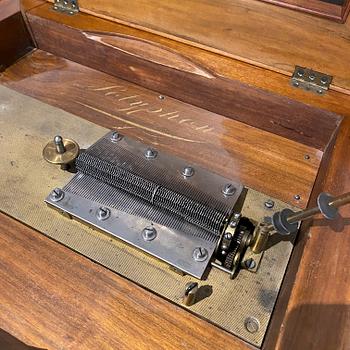 A German Symphonion music box, Jul. Heinr. Zimmermann, Leipzig, late 19th Century.
