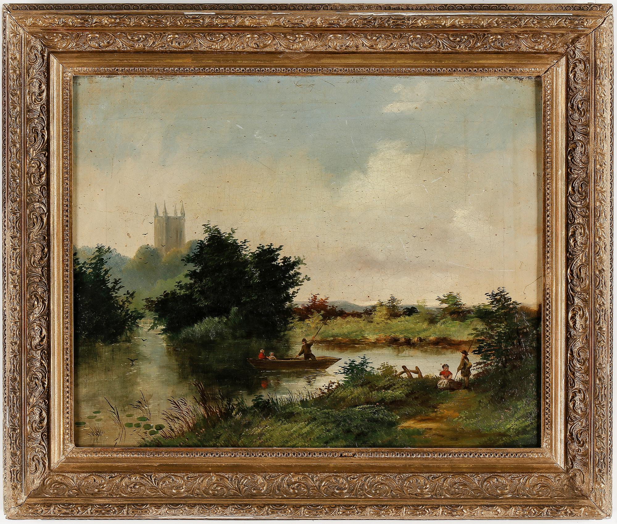 OKÄND KONSTNÄR, olja på duk, England, ej signerad, 1800-tal.