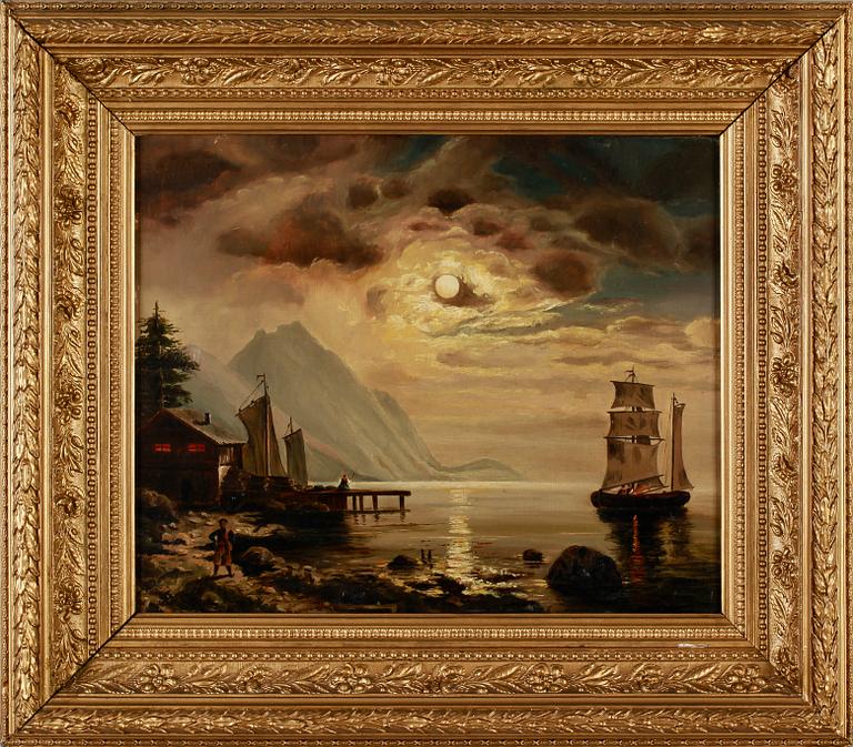 OKÄND KONSTNÄR, olja på duk, osignerad.