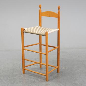 A 20th century Shaker style 'Weaver's Chair'.