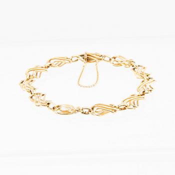 Bracelet, 18K gold, Stockholm 1956, fantasy link.