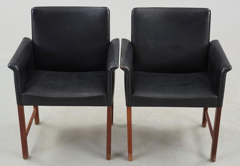 KARMSTOLAR, ett par, Hans Olsen, CS Möbler, 1960-tal.