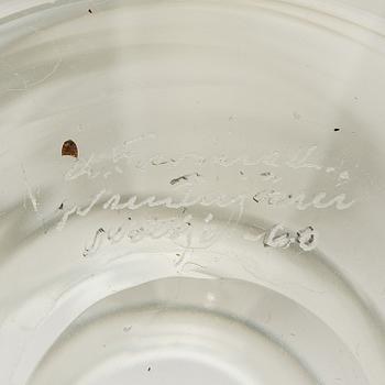 Kaj Franck, a decanter, KF 501  'The Bells of Kremlin', signed K. Franck, Nuutajärvi, Notsjö -60.