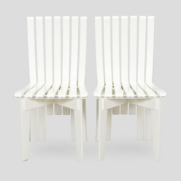 Alvar & Aino Aalto, ”Aurinko”-sarjan pöytä, O.Y. Huonekalu- ja Rakennustyötehdas A.B., 1900-luvun puoliväli, sekä, tuoleja, 4 kpl Artek 2000.
