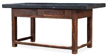 A Swedish 19th century stone top table.