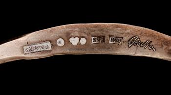 HALSRING, silver, Claes Giertta, 1982. Vikt ca 43 gram.