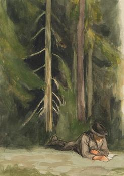 Santeri Salokivi, A Reading Moment in Forest.
