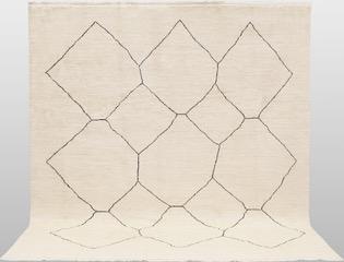 A Moroccan carpet, approx. 302 x 247 cm.