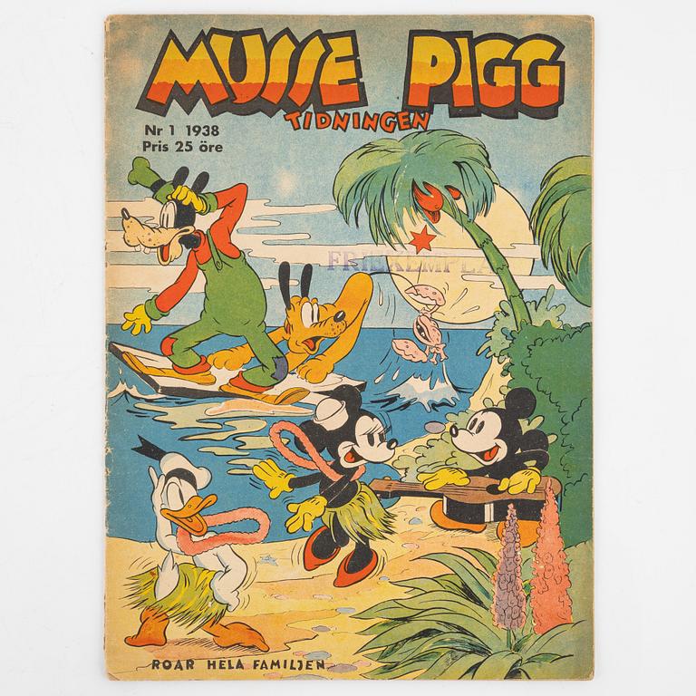 Serietidningar, "Musse Pigg Tidningen", 5 st.
