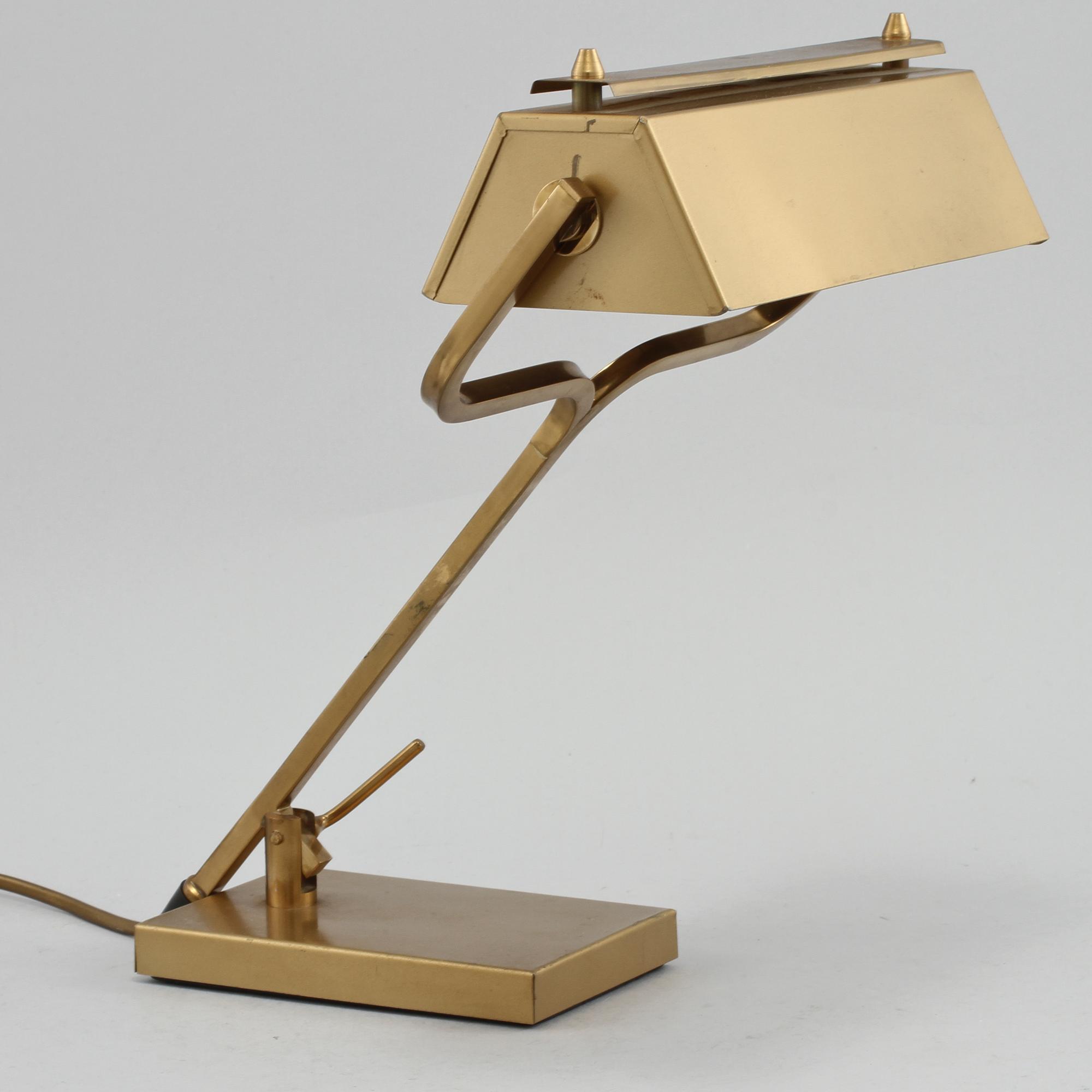 BORDSLAMPA, 1900-talets andra hälft.