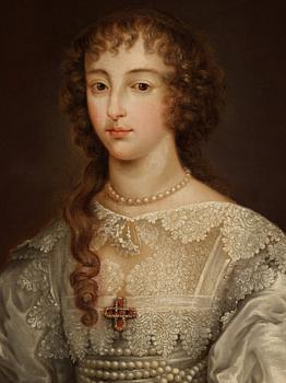 Antonis van Dyck Efter, "Drottning Henrietta Maria av England, Skottland & Irland", prinsessa av Frankrike (1609-1669).