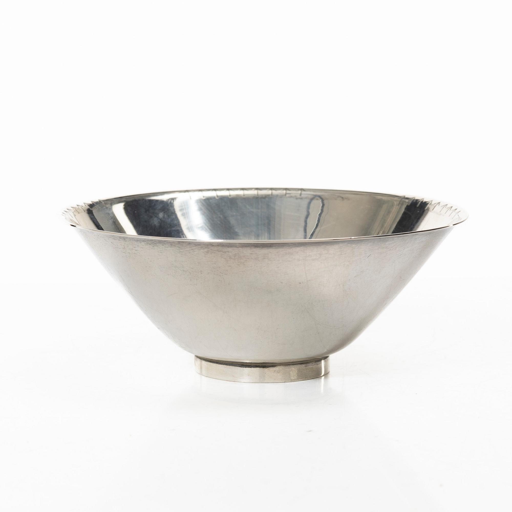 Per Sköld, a silver bowl, Carlman AB, Stockholm, Sweden, 1953.