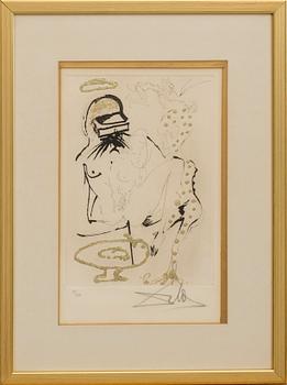 SALVADOR DALÍ, etching, signed and numbered 99/300,