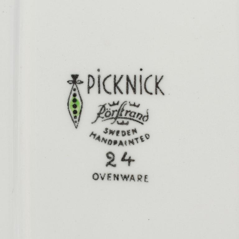 A Marianne Westman earthenware 'Picknick' and 'Pomona' part dinner service, for Rörstrand.