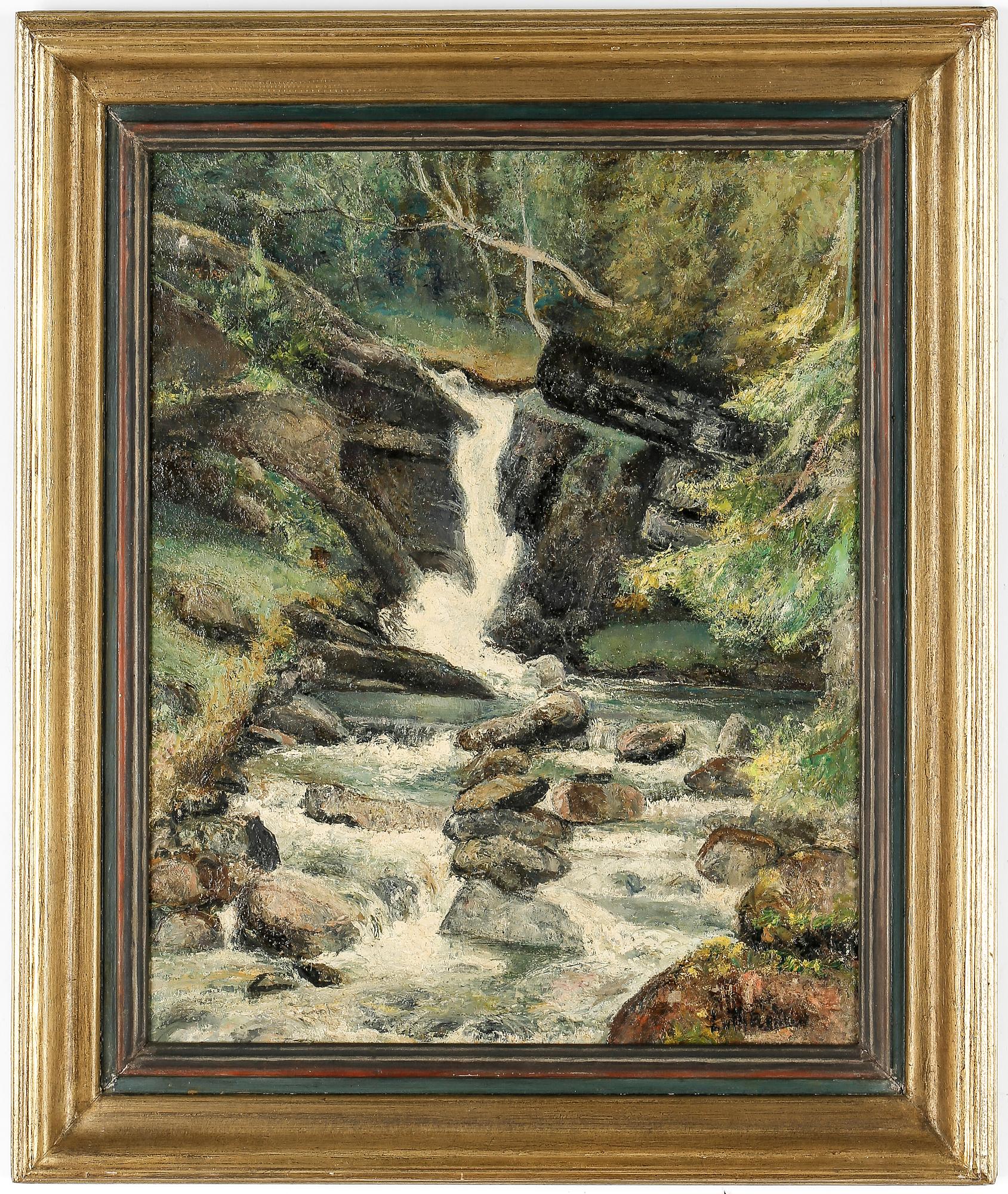 CARL LUTHANDER, olja på duk, signerad.