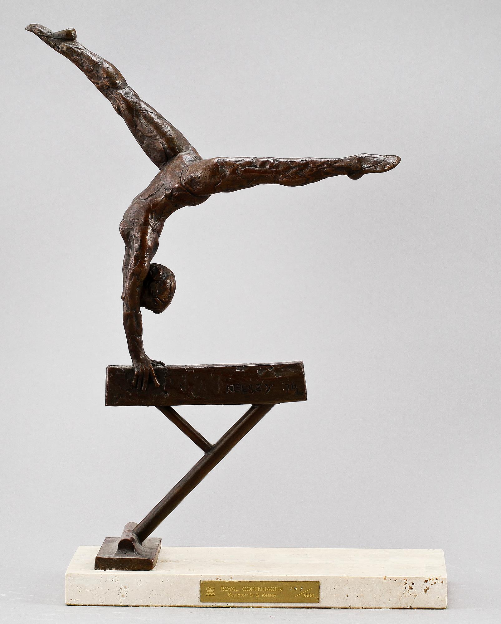 STERETT-GITTINGS KELSEY, skulptur, brons, Royal Copenhagen, sign Kelsey samt nr 247/2500.