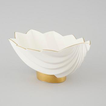 A bowl by Karin Björquist, "Pliss", from "Nobelservisen", Rörstrand, dated -96.