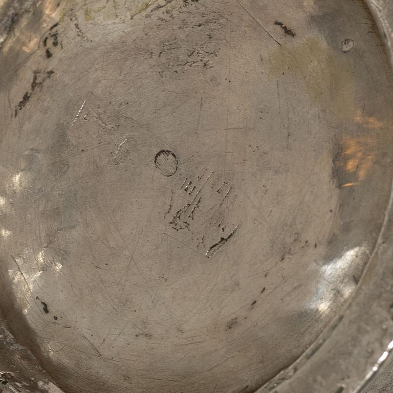 Jöns Lund, bägare, silver, Skara omkring år 1760.