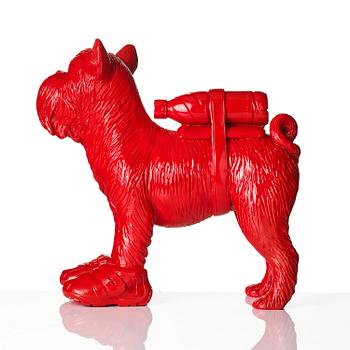 William Sweetlove, "Cloned Griffon Bruxellois with pet bottle"(Red).
