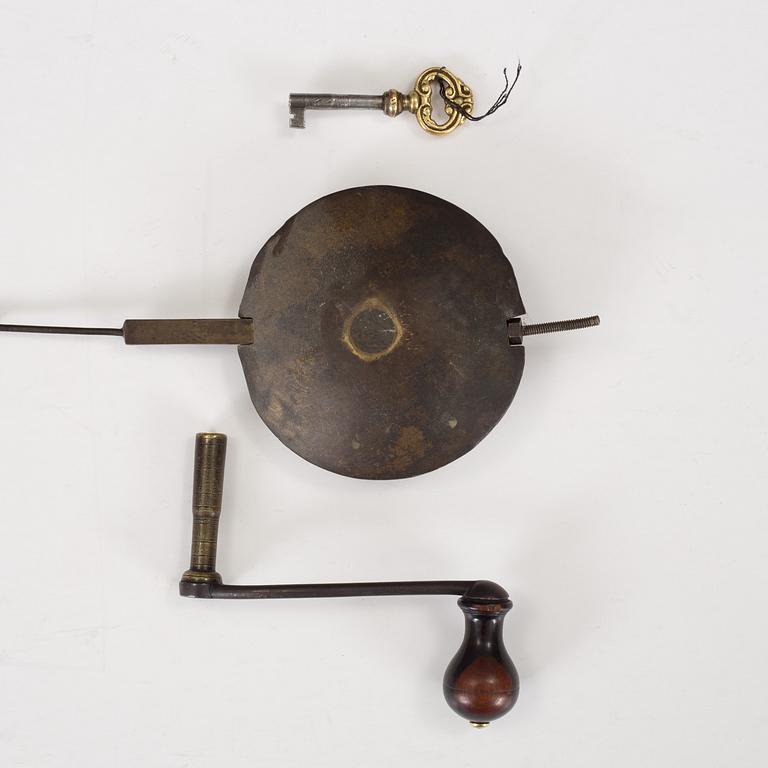 A WALNUT LONGCASE CLOCK, Benjamin Stretch, Bristol, 18th century.