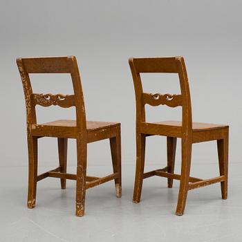 STOLAR 6 st, allmoge. 1800-talets andra hälft.