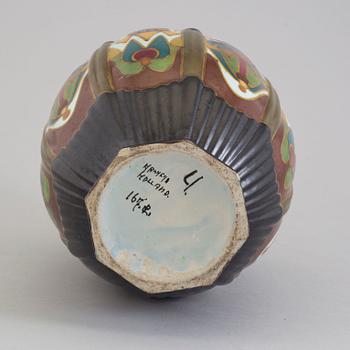 A ceramic lidded vase, Arnhem, Holland, 1930s.