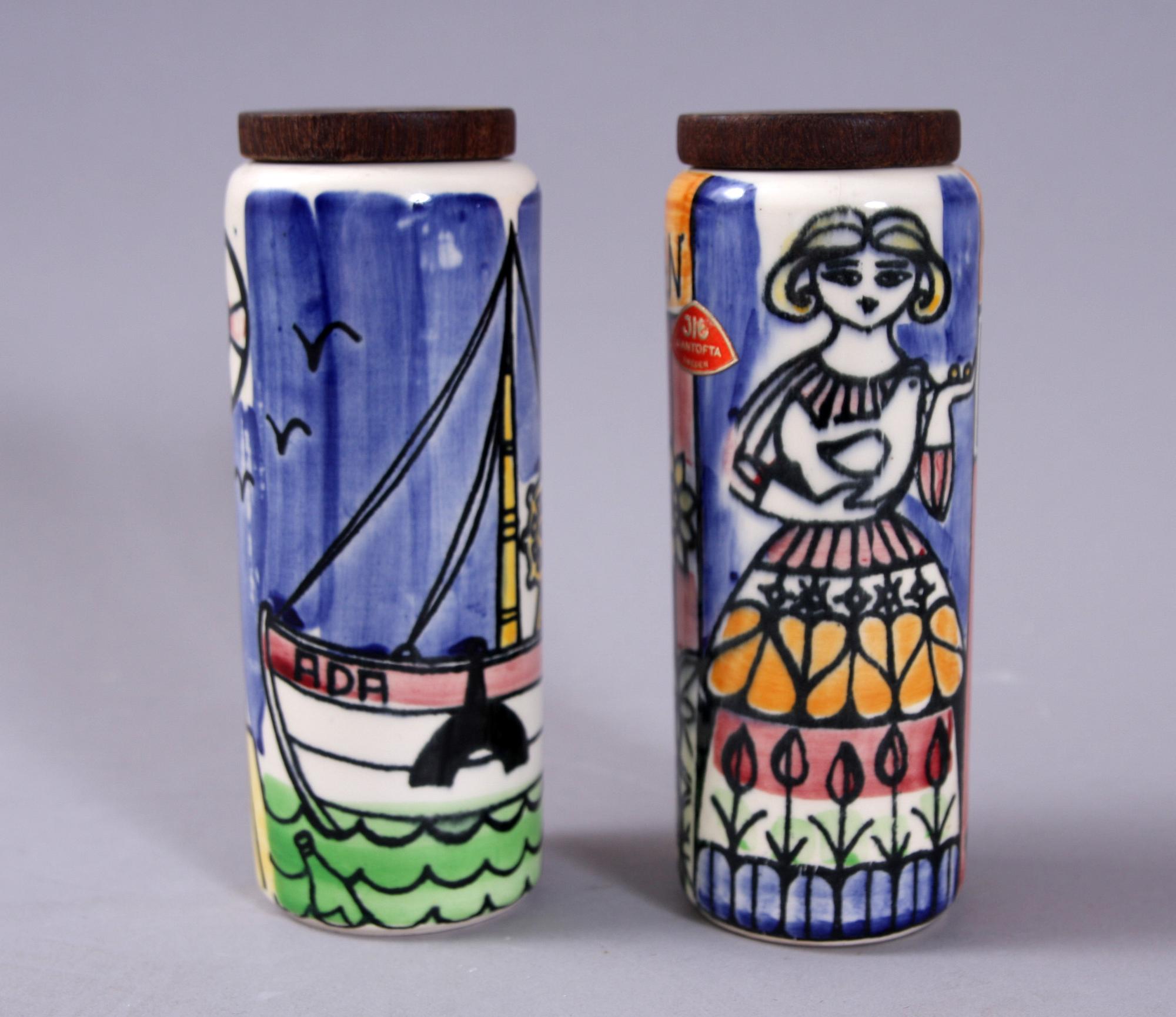 SALT- och SOCKERSTRÖARE, flintgods, Anita Nylund, Jie Gantofta.