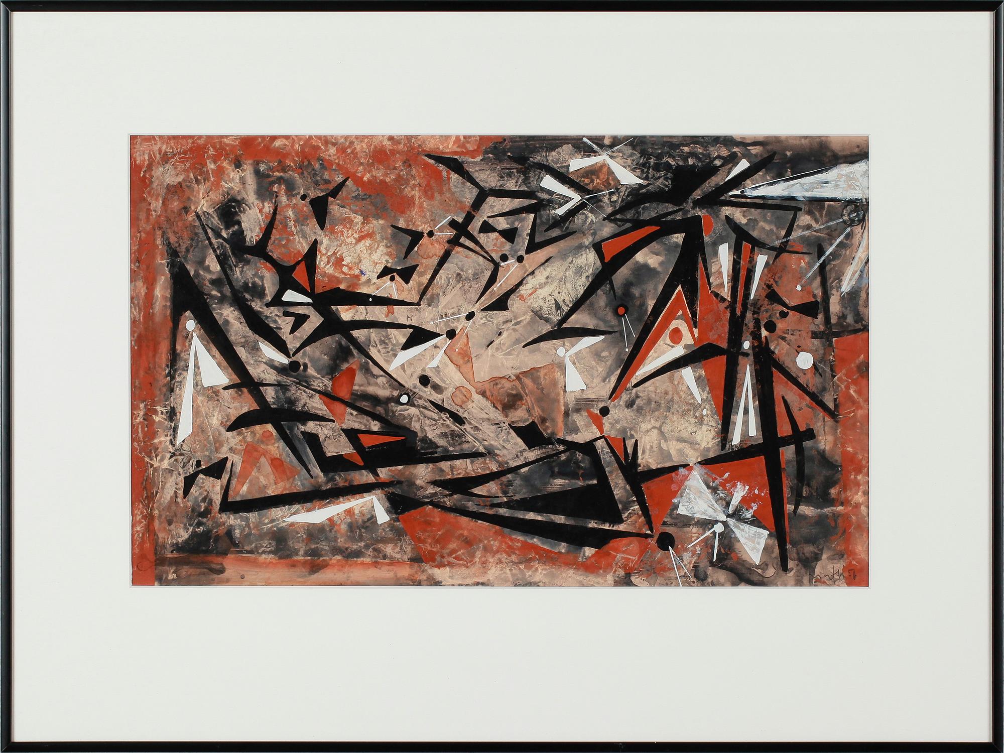 WALTER MAFLI, signerad och daterad -56.