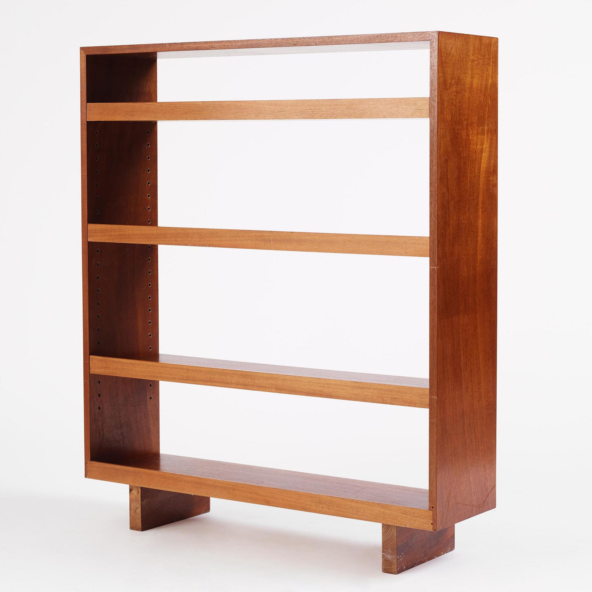Josef Frank, a mahogany bookcase, Firma Svenskt Tenn, mid-20th century.