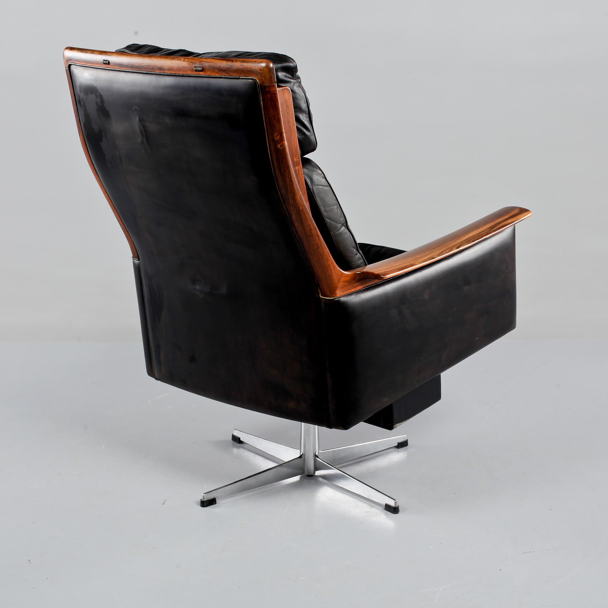 KONTORSFÅTÖLJ, ur "Minerva"-serien, Torbjørn Afdal, Nesjestranda Møbelfabrikk, 1960-tal.