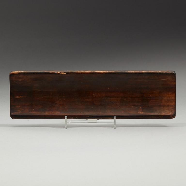 A Chinese bamboo wrist rest, presumably late Qing dynasty.