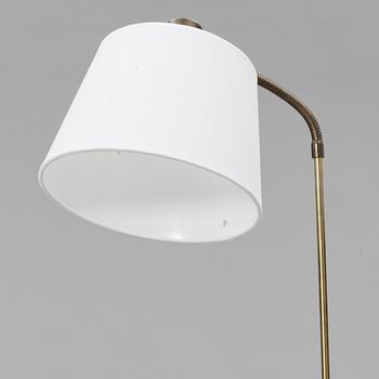 GOLVLAMPOR, ett par, mässing, Falkbenberg, 1960-tal.