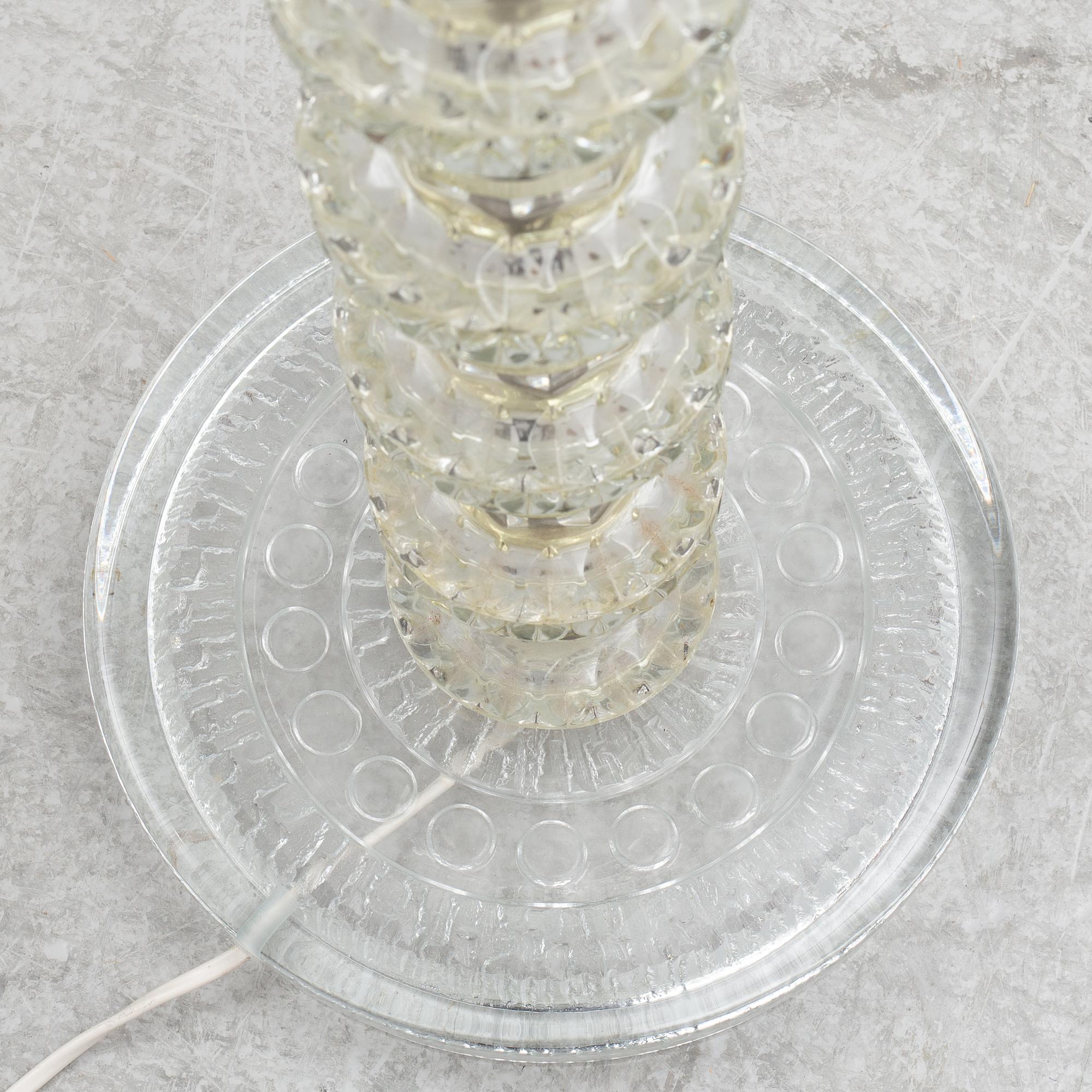 Carl Fagerlund, a floor lamp, Orrefors, 1960s.