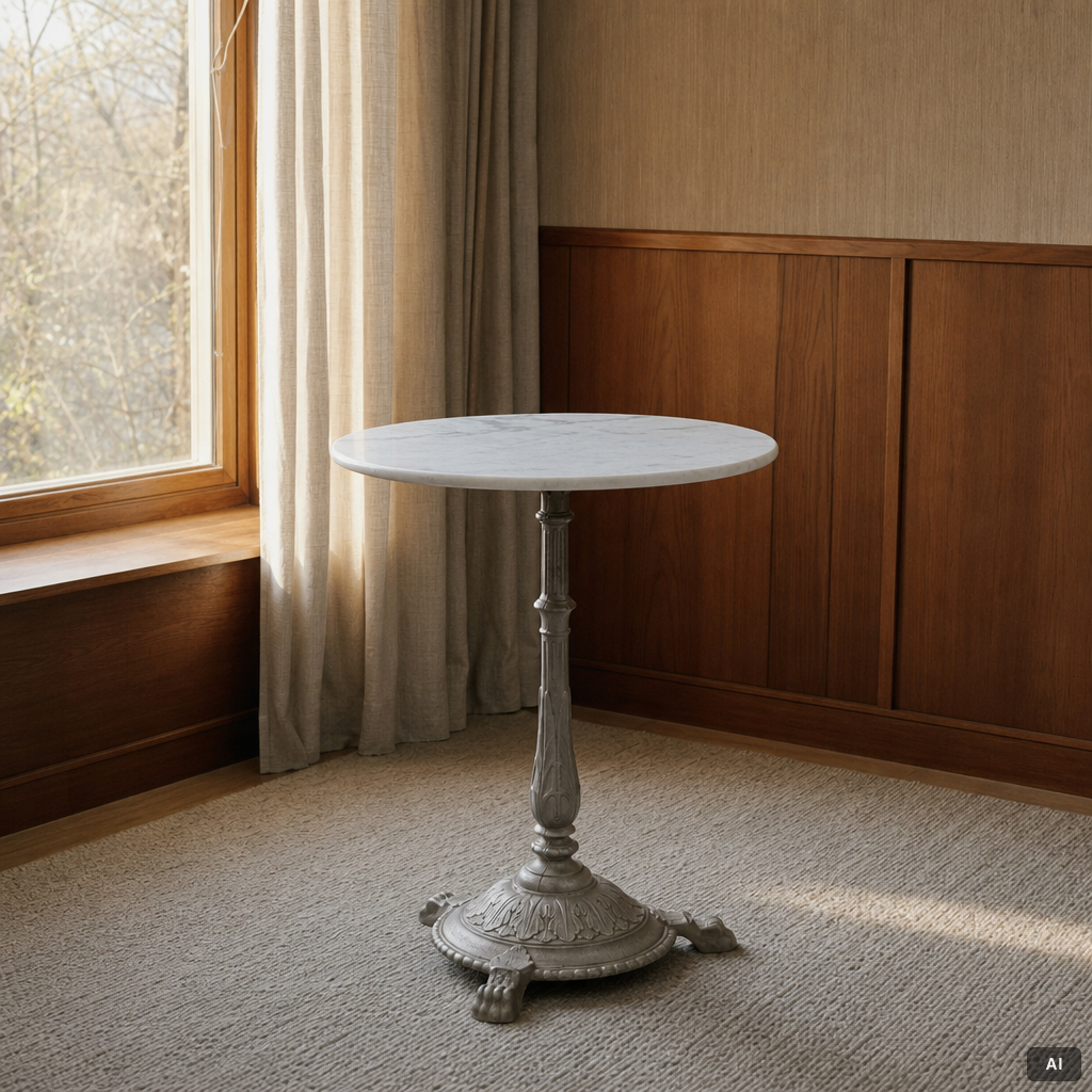 A café table, Byarums Bruk, Vaggeryd, contemporary production.