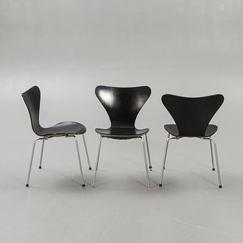 Arne Jacobsen, "Sjuan", stolar, 5 st.