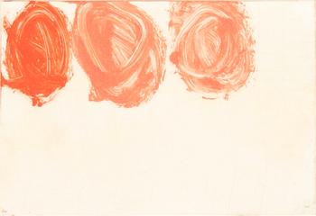 Olav Christopher Jenssen, monoprint signerad och daterad 1997.