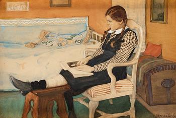 318. Gerda Tirén, Convalescent.